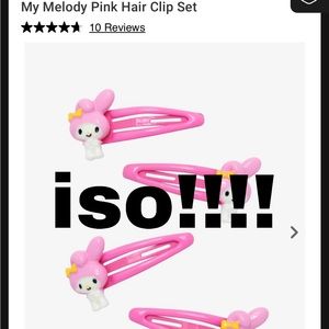 iso! looking for hot topic my melody hairclips